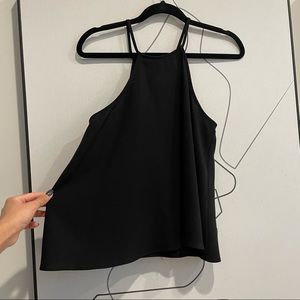 Black High Neck Tank/Blouse